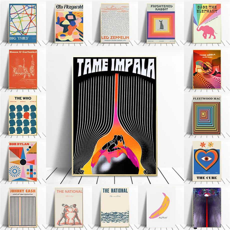 Tame Impala Retro Music Poster