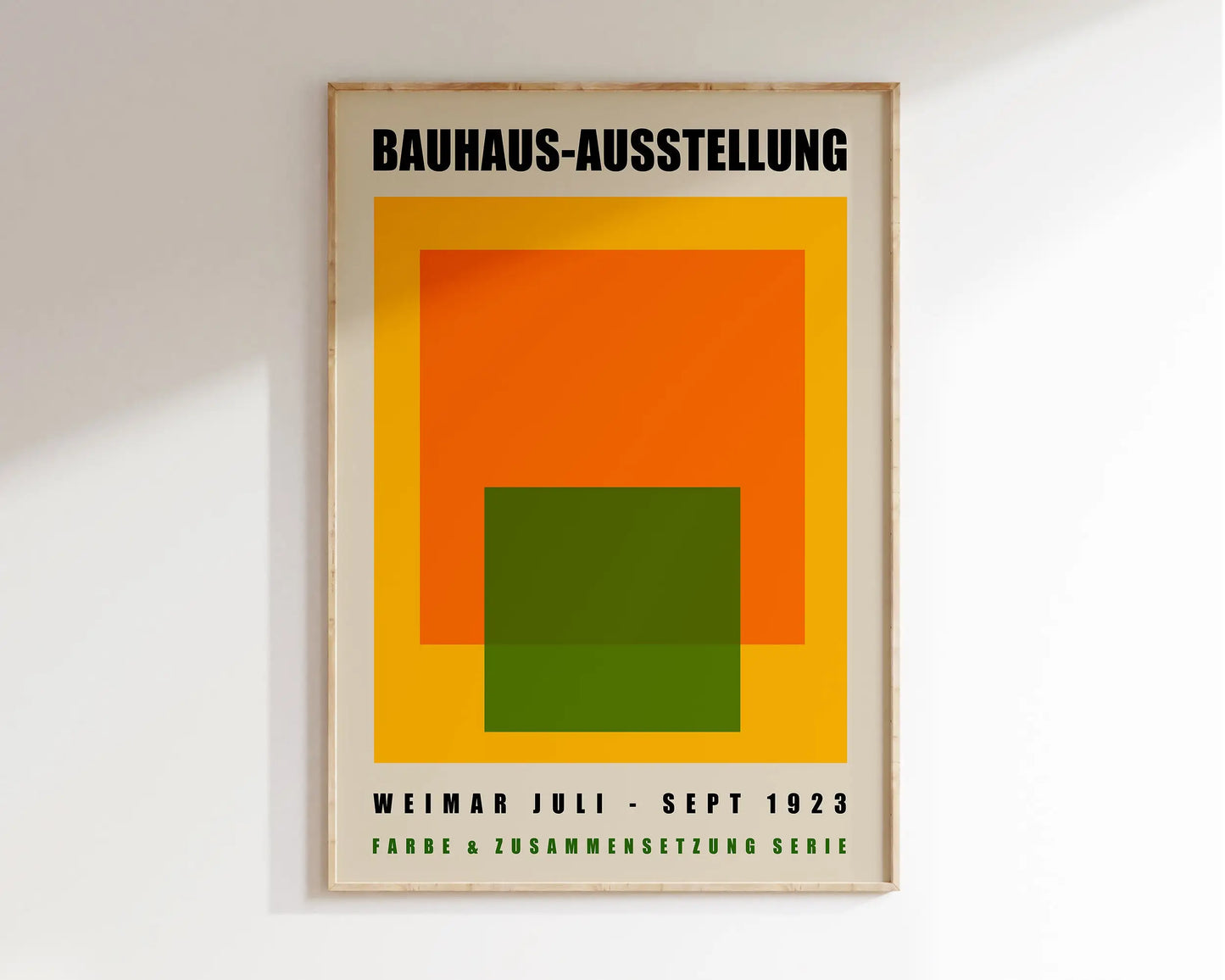 Bauhaus Ausstellung Orange Poster