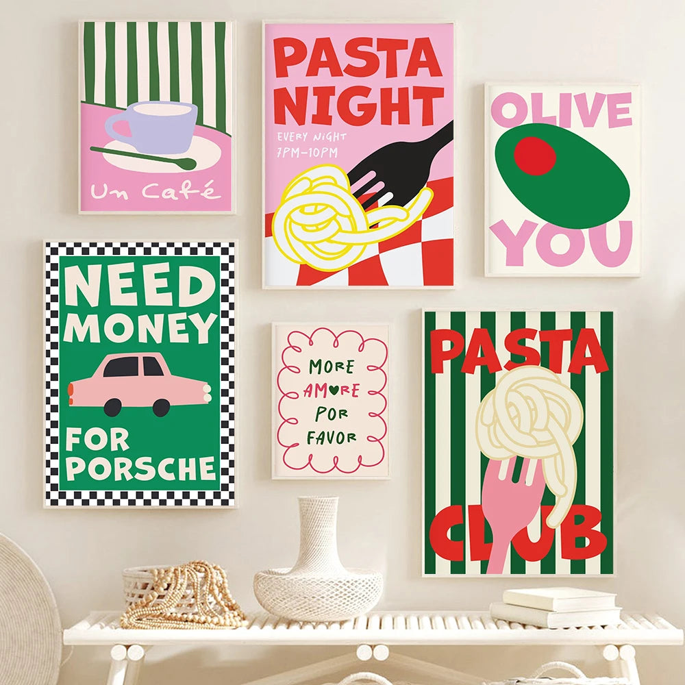 Need Money Colourful Canvas Poster